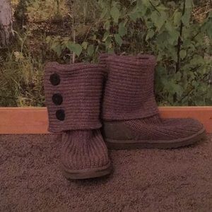 Grey woven Ugg boots!